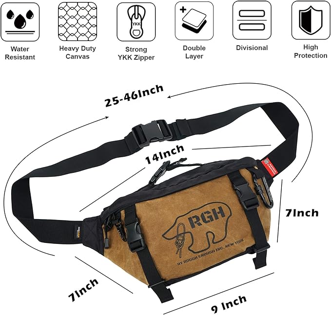 Rough Enoug Stylish Small Pouch and Tactical Fanny Pack for Every Adventure Set