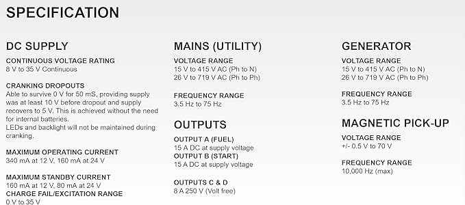 DSE7320 MKII Original - Made in UK | Auto Mains (Utility) Failure Control Module | Fastest Processing Power | Diesel or Gas Applications | DSE7320-03