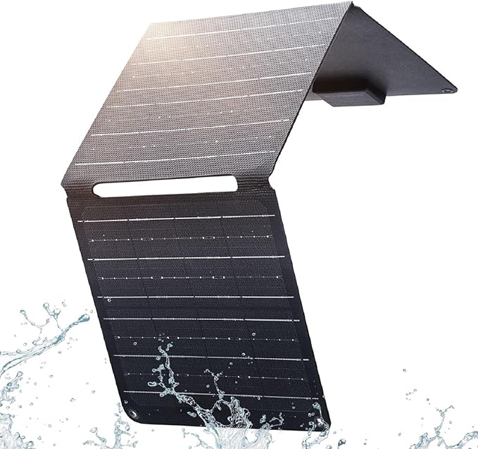 ALLPOWERS 21W 5V Foldable Solar Panel Charger SP001 Solar Charging Kit with 5V USB-A and USB-C Charging IP67 Waterproof Portable Solar Panel for Smartphone Tablets Outdoor Camping Hiking