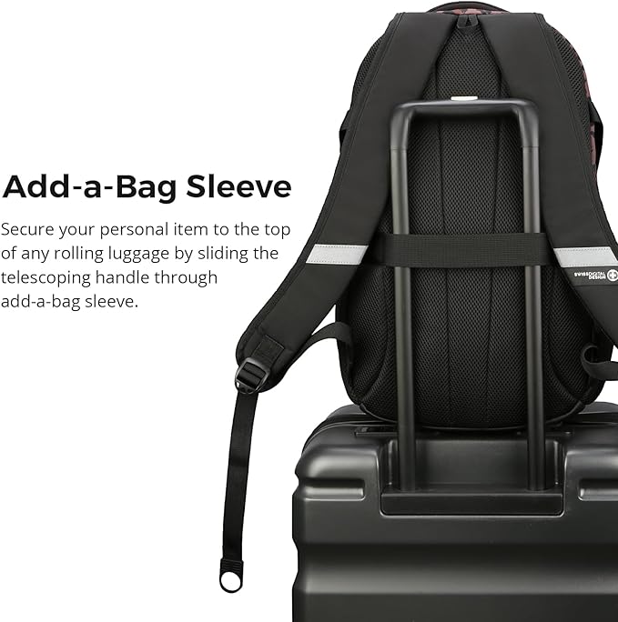 Swissdigital Laptop Backpack with USB Charging Port Travel Backpack Fits 15.6 inches Computer 31L Backpack for Men and Women Brown Leopard | SD803-103