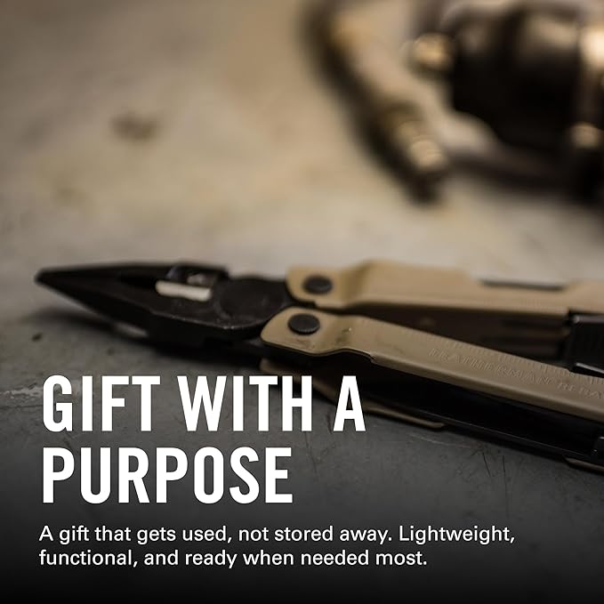 LEATHERMAN Rebar Multitool with Premium Replaceable Wire Cutters and Saw Coyote Tan