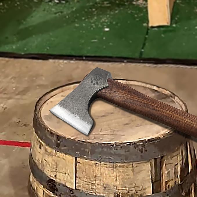 2 Pack 16.5 Competition Throwing Axe 2 Pack 16.5 Throwing Tomahawk with 1065 High Carbon Steel &amp Hickory Wood Handle Perfect for Axe Throwiing Game Competition and Recreation Gift for Men