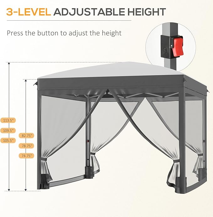 10x10 Pop-Up Gazebo with Sidewalls