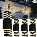 4Pack 15inch Outdoor LED Wall Lights4000K Day White Outdoor 18W Wall Light Aluminum Body Waterproof IP65 led Porch Light for House Patio Garage Garden.(No Sensor)