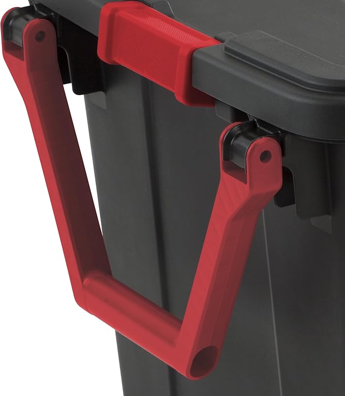 Storage Bins with Lids 40 Gallon Wheeled Plastic Storage Bins with Handle - Large Capacity Stackable Storage Containers for Garage Organization
