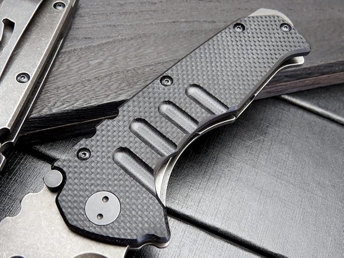 Gtkii Gtk137 Folding Knife D2 Steel Blade G10 &amp Steel Handle EDC Tool Knife for Outdoor Camping