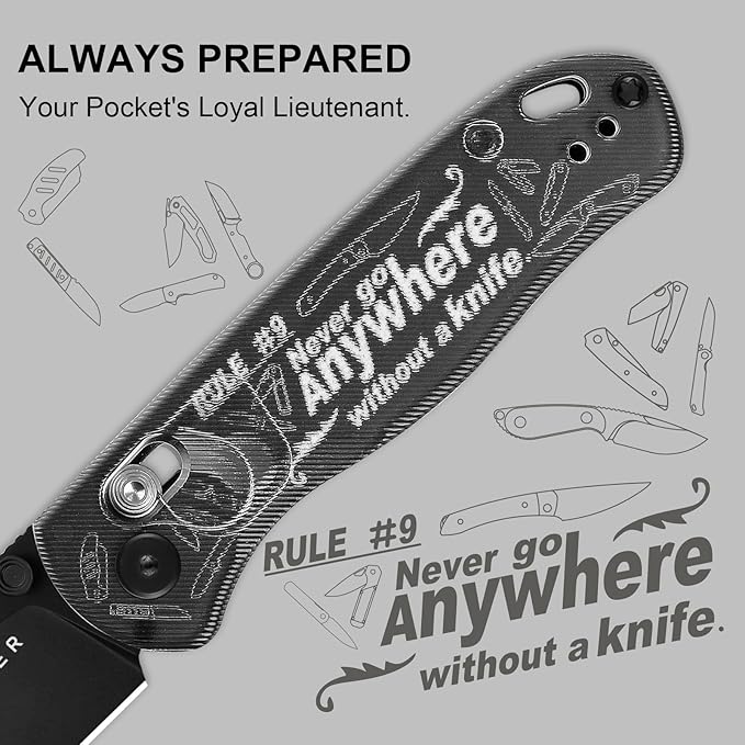 Kizer Drop Bear EDC Pocket Knife 2.97” Nitro-V Blade Acrylic Handle Folding Knife with Thumb Stud Opener Clutch Lock EDC Knives for Men Women Gift V3619A14
