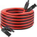 10 AWG Solar Extension Cable 20FT Flexible Solar Panel Wire with Male to Female Connector Parallel Tinned Copper Wire for Solar Panel Automotive RV Boat Outdoors