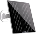 Solar Panel for Security Camera Outdoor 5W Solar Charger with Micro USB DC &amp USB-C Port for Outdoor Rechargeable Battery Camera IP65 Waterproof 9.8ft Cable 360°Adjustable Bracket
