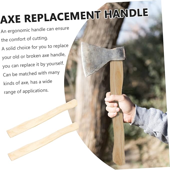 OSALADI 4 Pcs Ax Handle Replacement Handle Throwing Handle Wood Handle Accessory Hatchet Handle Hammer Handle Wooden Ax