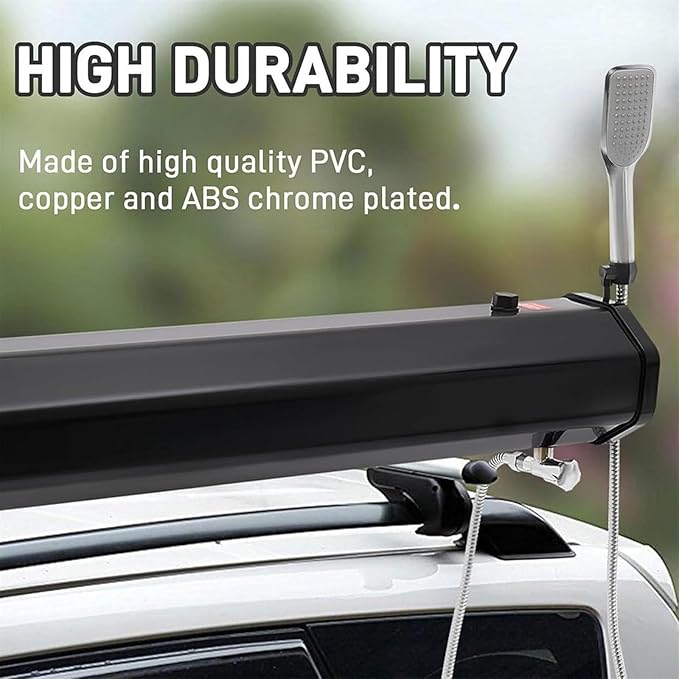 Pressurized Water Tank for Camping ShowerOutdoors Activities Portable Camping Showerhead Handheld18L20L30L Optionalfor Vehicle Truck SUV Sedan RV (30L)