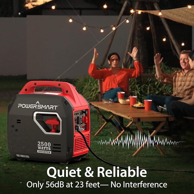 2500-Watt Portable Gas Inverter Generator Super Quiet High Fuel-Efficient Generator Lightweight EPA Compliant