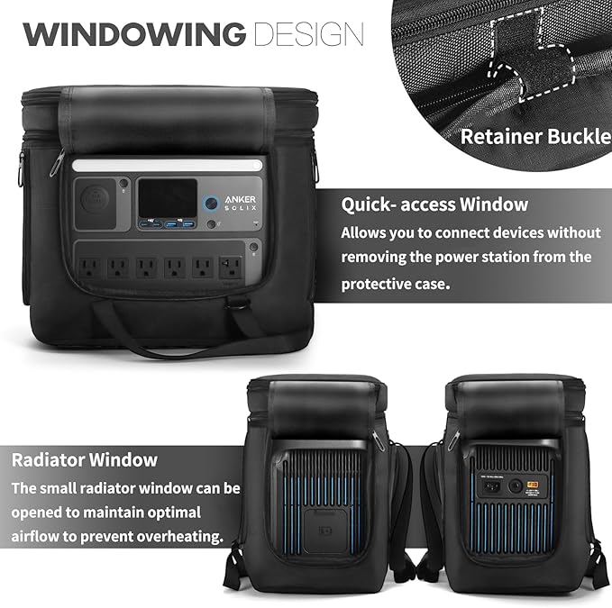 Carrying Bag Compatible with Anker SOLIX C1000 Portable Power Station Travel Storage Case Protective Cover for C1000 Solar Generator