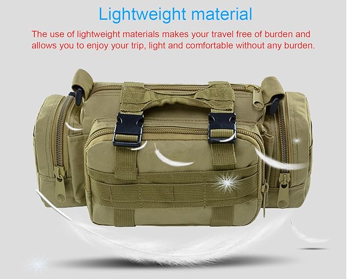 Deployment Bag Tactical Waist Pack Small Sling Pack Hand Carry Bag Handlebar Bag