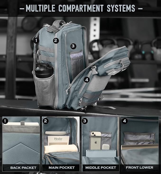 Military Tactical Backpack for Men 45L Molle Army 3 Days Assault Pack Bug Out Bag Water Resistant