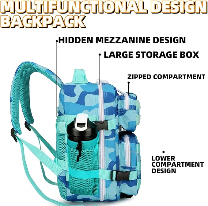 9L Mini Tactical Backpack for Men and Women Tactical Backpack Small for Hiking Small Tactical Bag Fitness Pack