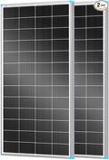 RENOGY REGO 400W Solar Panel N-Type 16BB 2PCS 24V RV Solar Panel 200 Watt 25% High Efficiency IP67 Monocrystalline PV Module Solar Charger for Roof Camping Van Trailer Cabin Off-Grid Applications