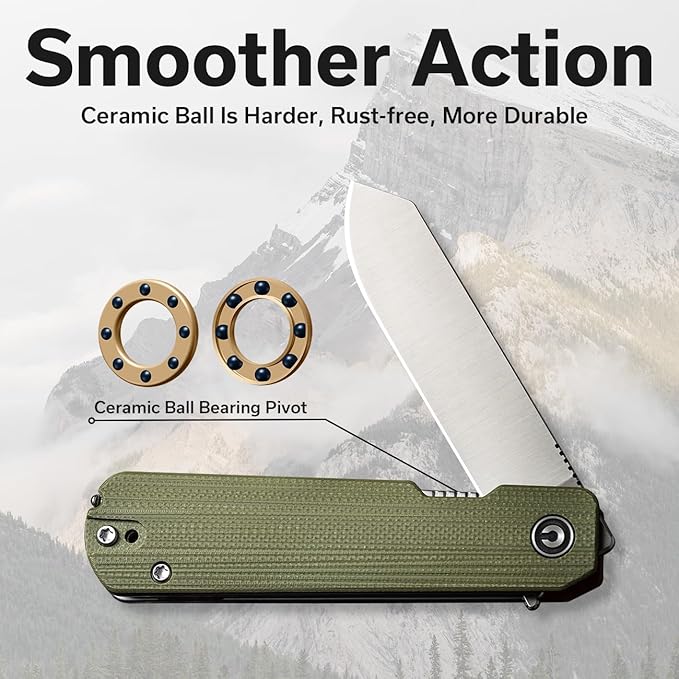 CIVIVI Sendy 3 In 1 Multitool Pocket Knife With Tweezers and Toothpick Ben Petersen designed Folding Knife for EDC Camping Daily Use Perfect Gifts for Men Women C21004B-1