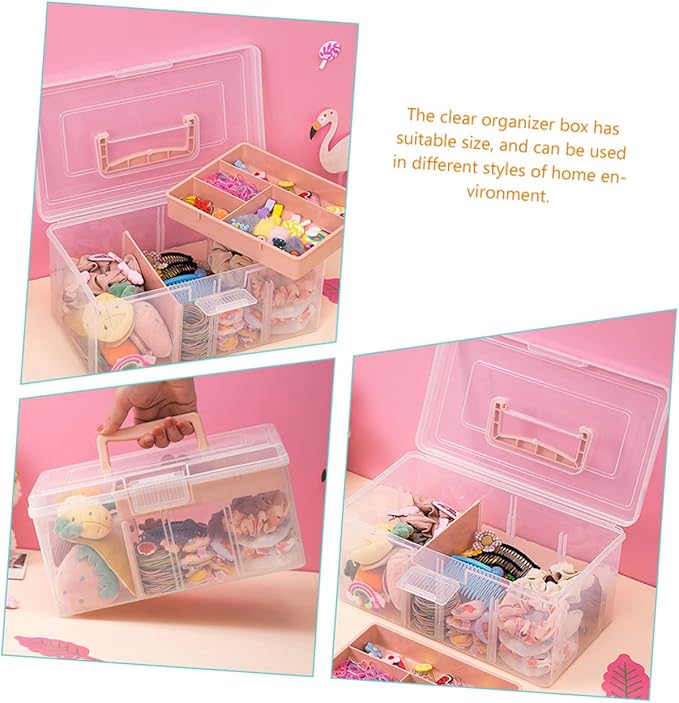 Cabilock Storage Bins Lid Multipurpose Storage Box Handle Lid Pantry Storage Organizer