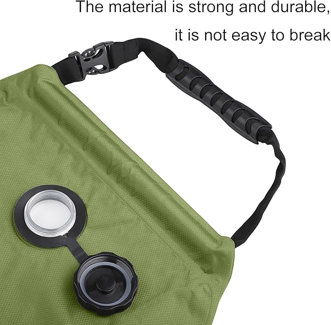 ALI2 Solar Shower Bag 5 Gal/20L Solar Heating Camping Shower Bag with Removable Hose&ampOn-Off Switchable Shower Head for Camping Traveling Hiking Beach Swimming