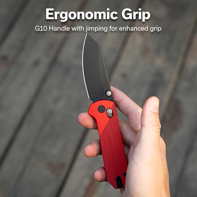 CIVIVI Yonder Folding Pocket Knife for EDC Crossbar Lock Knife with 2.88 14C28N Blade G10 Handle Lightweight Knife Gifts for Men Women Camping Hiking Designed by Zac Whitmore C23073-2
