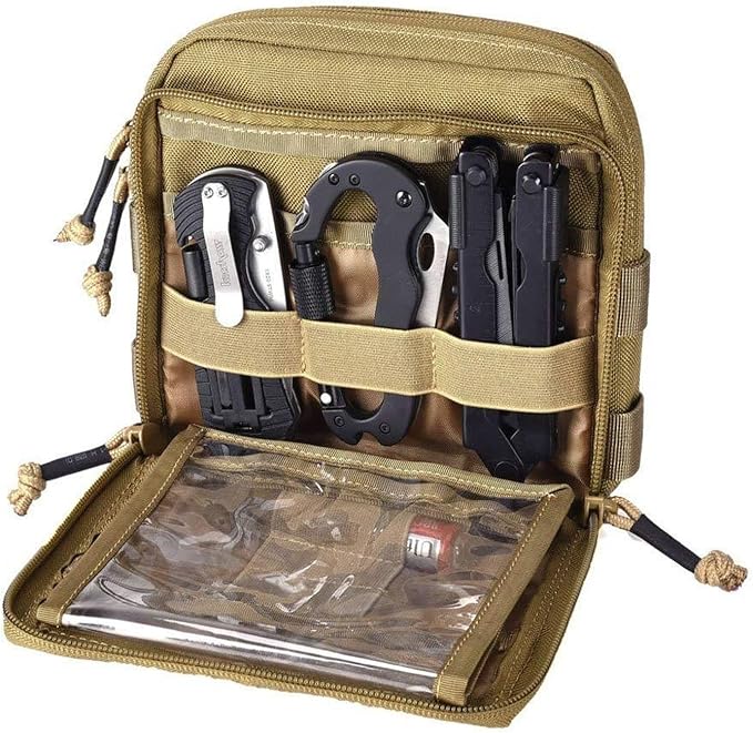 Tactical Gear Utility Map Admin Pouch EDC Tool Molle Bag Organizer for Tactical Outdoor Activities
