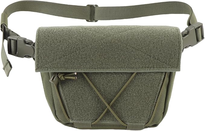 Drop Pouch Oxford Cloth Sub Abdominal Carrying Kit Bag Utility Tool Pouch Fanny Pack for Chest Rig Vest with Secure Storage and Adjustable Straps for Tactical Outdoor