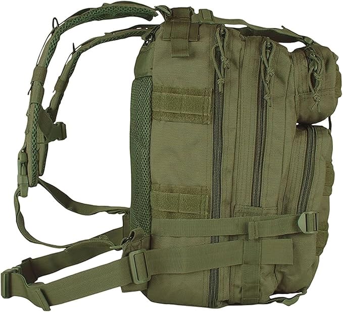 FOX OUTDOOR PRODUCTS Medium Transport Pack | 29L Tactical Backpack with Organizer Pockets MOLLE Webbing &amp Hydration Sleeve Olive Drab