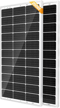 SOLPERK Solar Panel 2PCS Solar Panels 100 Watt 12 Volt 200W Soalr Panel High Efficiency Monocrystalline PV Module Power Charger Solar Panel for Boat Car RV Motorcycle Marine