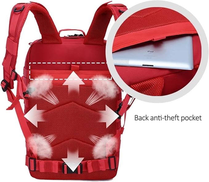 Hiking Backpack Military Backpack Tactical Rucksack Large Capacity Men Outdoor Camping Bag for Travel Mountaineering Hiking Mochila Blaso