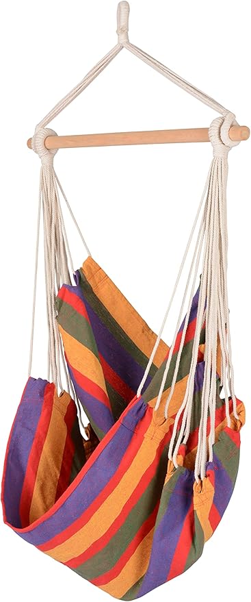 Boho Breeze Swinging Bungalow Chair - Tropical Stripe