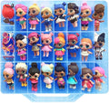 HOME4 Blue Double Sided Storage Container No BPA Organizer Case 48 Compartments Compatible with Dolls LOL lils Pets Surprise Tiny Toys Shopkins Accessories Beads Crafts