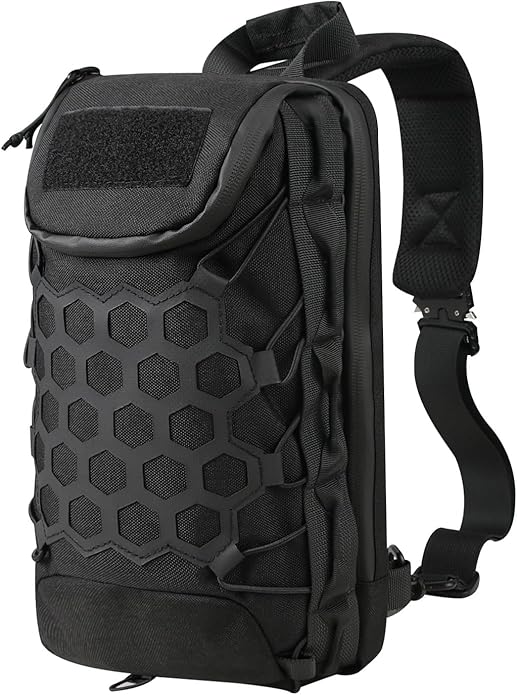 Tactical Crossbody Bag Men'S Chest Bag Lightweight Waterproof Riding Sports Leisure Shoulder Bag