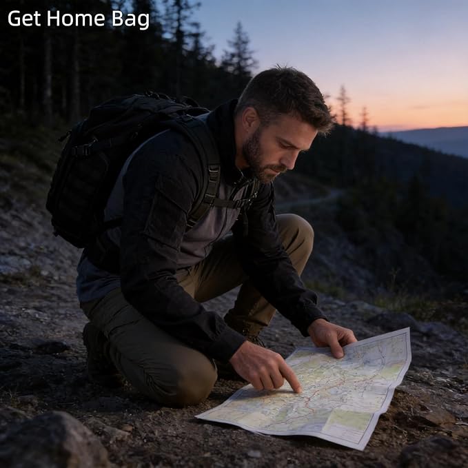 AMHEH 32L Tactical Backpack - 17 Laptop Suspended Protection 1050D Rugged Urban Everyday Carry Pack Get Home Bug Out Bag (Black)