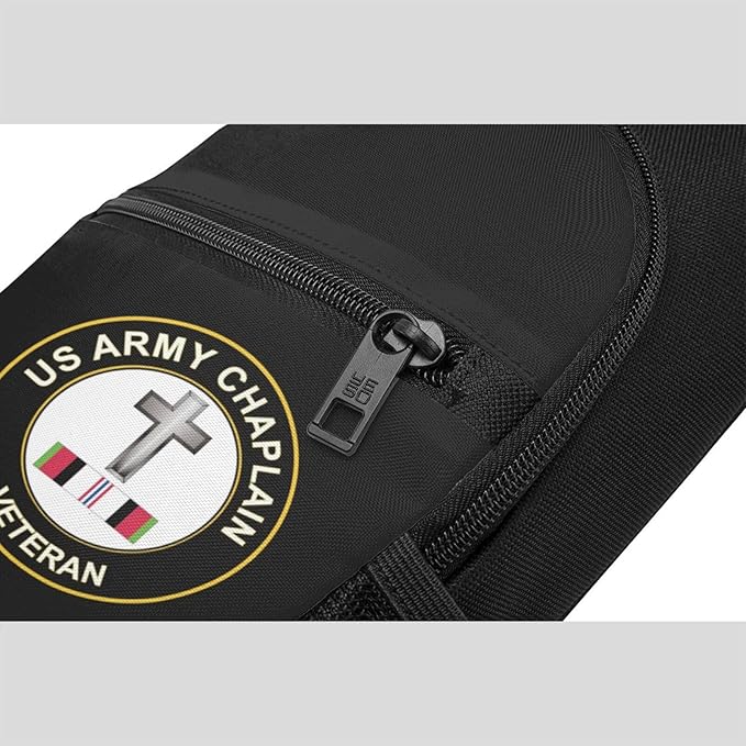 US Army Christian Chaplain Afghanistan Veteran Chest Pack Leisure Shoulder Crossbody Chest Bag