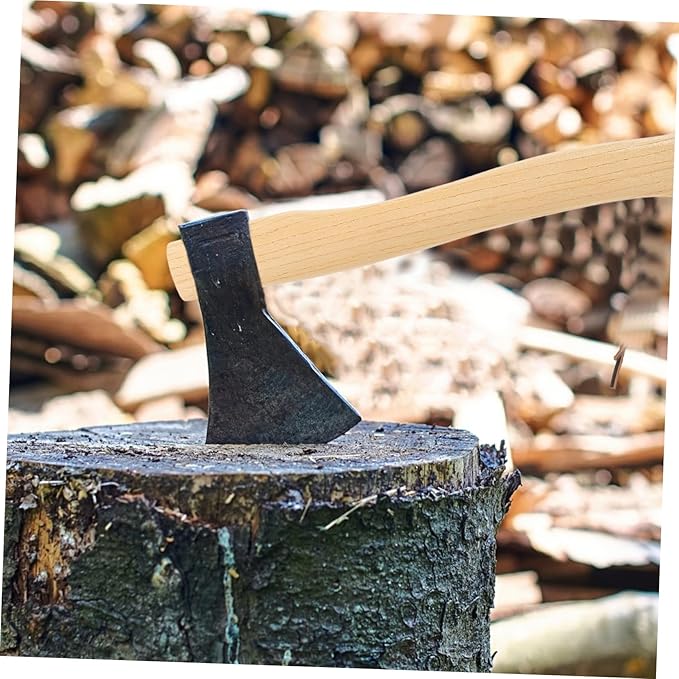 balacoo 5sets Wooden Axe Handle Replacement Hatchet Grip Ergonomic Design for Firewood Cutting Includes for