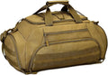 UNISTRENGH 3-Ways Tactical Military Nylon Men Holdall Weekend Travel Duffel Bag Backpack Messenger Shoulder Bags Rucksack Handbag (Coyote-45L)