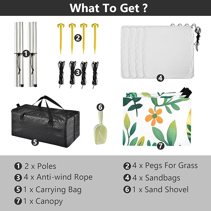 Easter Day Watercolor Eggs Beach Tent Sun Shelter Set UPF50+ UV Protection 10.5 x 9.19 FT Camping Shade Canopy with Sandbags Sand Anchors Carrying Bag and Others