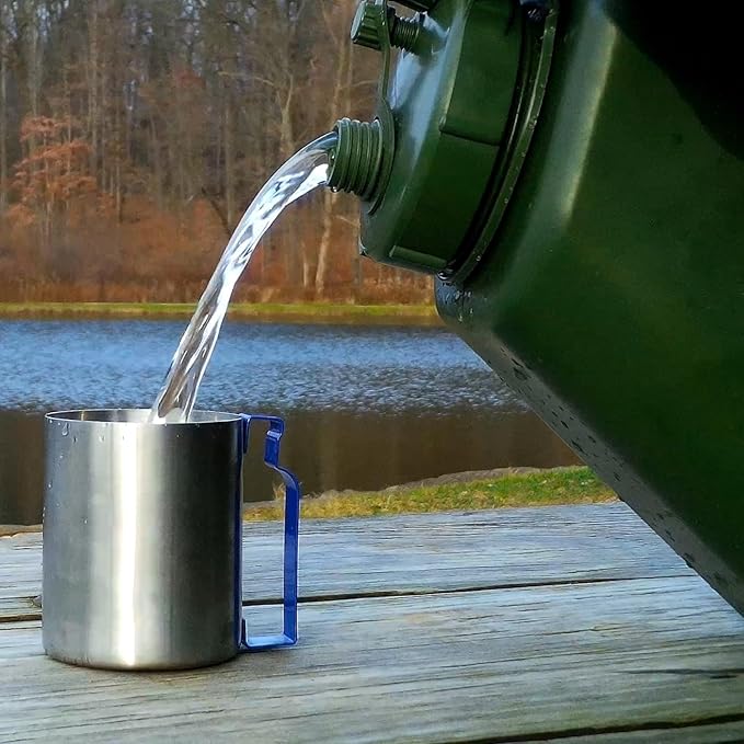 Scepter 2.5 Gallon True Military BPA Free Water Container Food Grade Water Jug for Camping and Emergency Storage Green