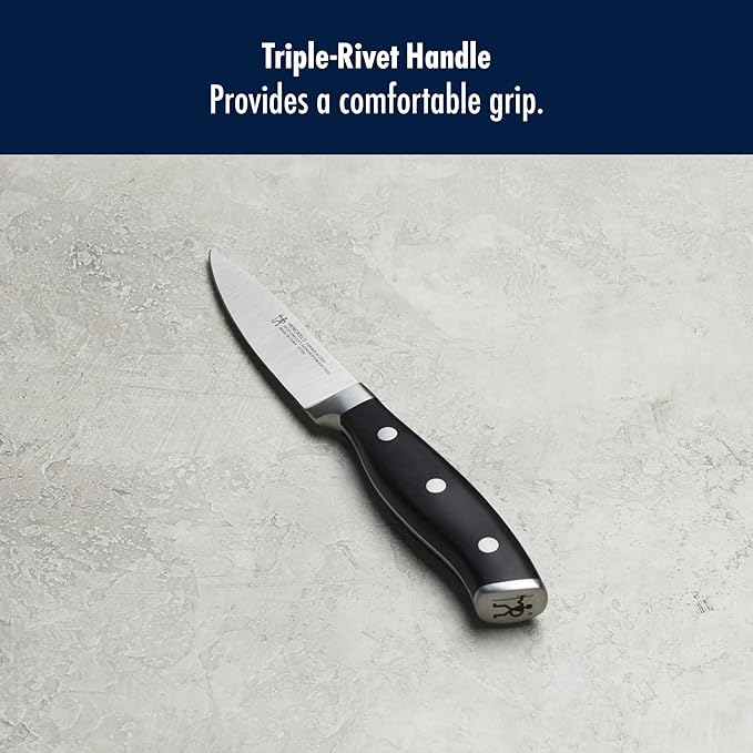 HENCKELS Forged Accent Razor-Sharp 2-pc Paring Knife Set German Engineered Informed by 100+ Years of MasteryBlack