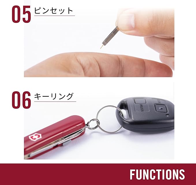 Victorinox Classic SD Swiss Army Knife Compact 7 Functions Swiss Made Pocket Knife with Small Blade Screwdriver and Key Ring - Cherry Blossom (Pink)