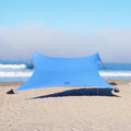 Neso Gigante Portable Beach Tent Sun Shelter - Lightweight Beach Shade Canopy - Easy Setup for Family Outings - Patented Reinforced Corners - UPF 50+ - 8ft Tall 11 x 11ft - Periwinkle Blue