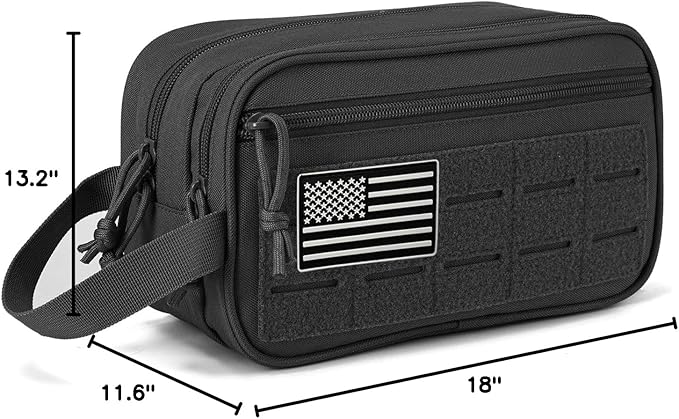 QT&ampQY 45L Tactical backpack &amp Tactical Toiletry Bag