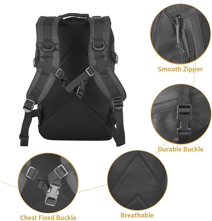 Compatible For 20L Hiking Backpacks Small Tactical Backpack Sport Men Women Climbing Bag Travel Rucksack Camping(Green)