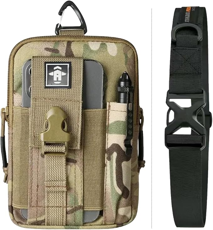 Tactical Waist Pack Molle EDC Cell Phone Bag Multifunctional Men's Shoulder Crossbody Bag Outdoor Toolkit Storage Bag