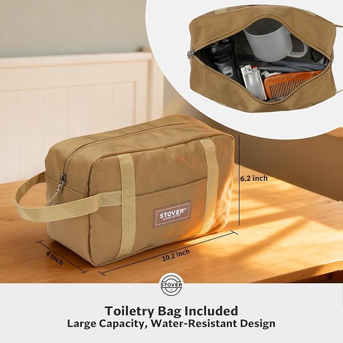 STOVER 45/80/100L Rolling Duffel Bag with Wheels X-Large Durable Travel Duffle + Toiletry Bag Heavy Duty Packable with Shoulder Straps- Use as Luggage or Backpack (Camouflage)