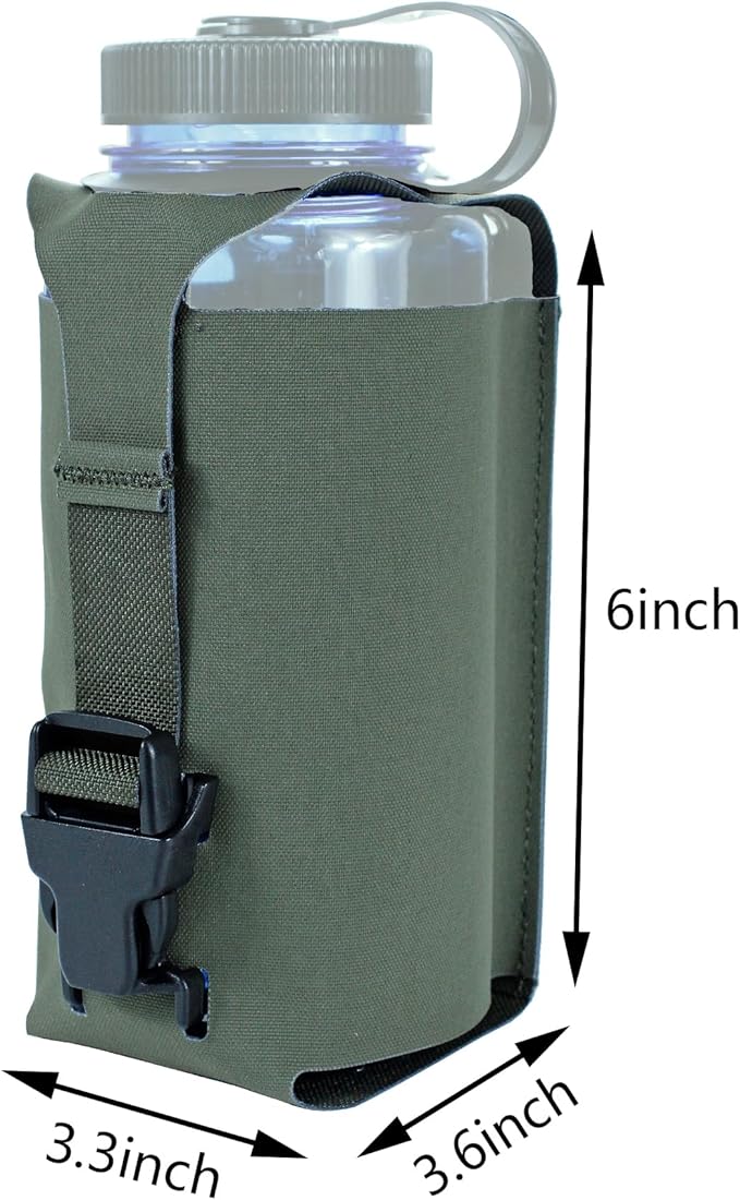 Water Bottle Holder MolleJX Tacfancier Tactical Water Bottle Pouch for Belt Backpack Chest Rig Canteen Pouch for 32oz Nalgene