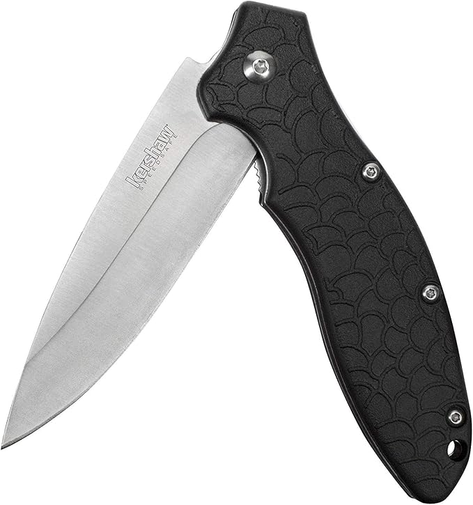 Kershaw Oso Sweet EDC Pocketknife 3 8Cr13MoV Steel Drop Point Blade Assisted Folder Opening with Flipper Liner Lock System Black