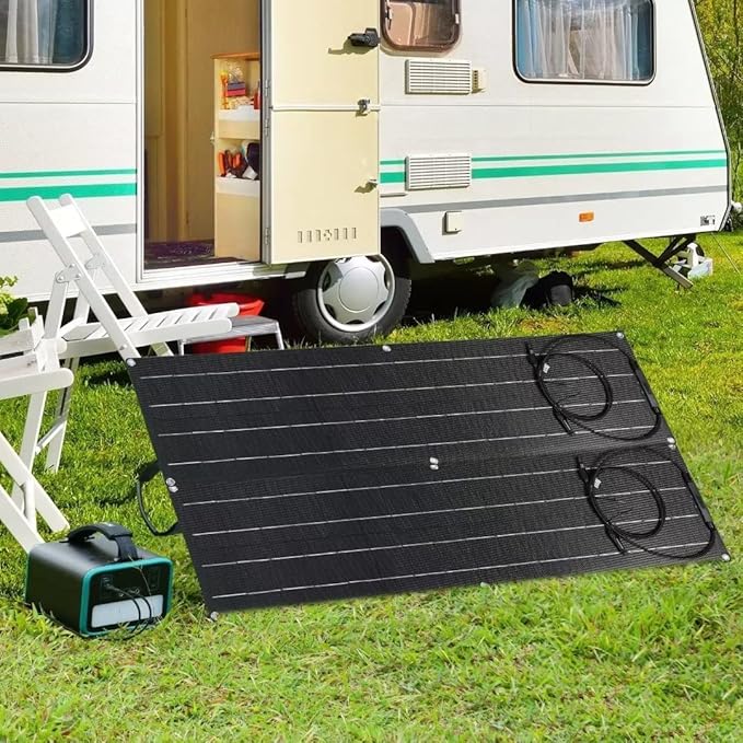 500 Watt Flexible Solar Panel for RV 2 × 250 Watt 12 Volt Solar Power Panel Kit with 40A Solar Charge Controller Monocrystalline Solar Panels for Camping Off Grid Car Battery Charging Boat