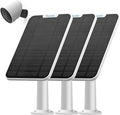 4W Solar Panel Charging Compatible with SimpliSafe Outdoor Security Camera only with 13.1ft Waterproof Micro-USB Head Charging Cable IP65 WeatherproofIncludes Secure Wall Mount(White)